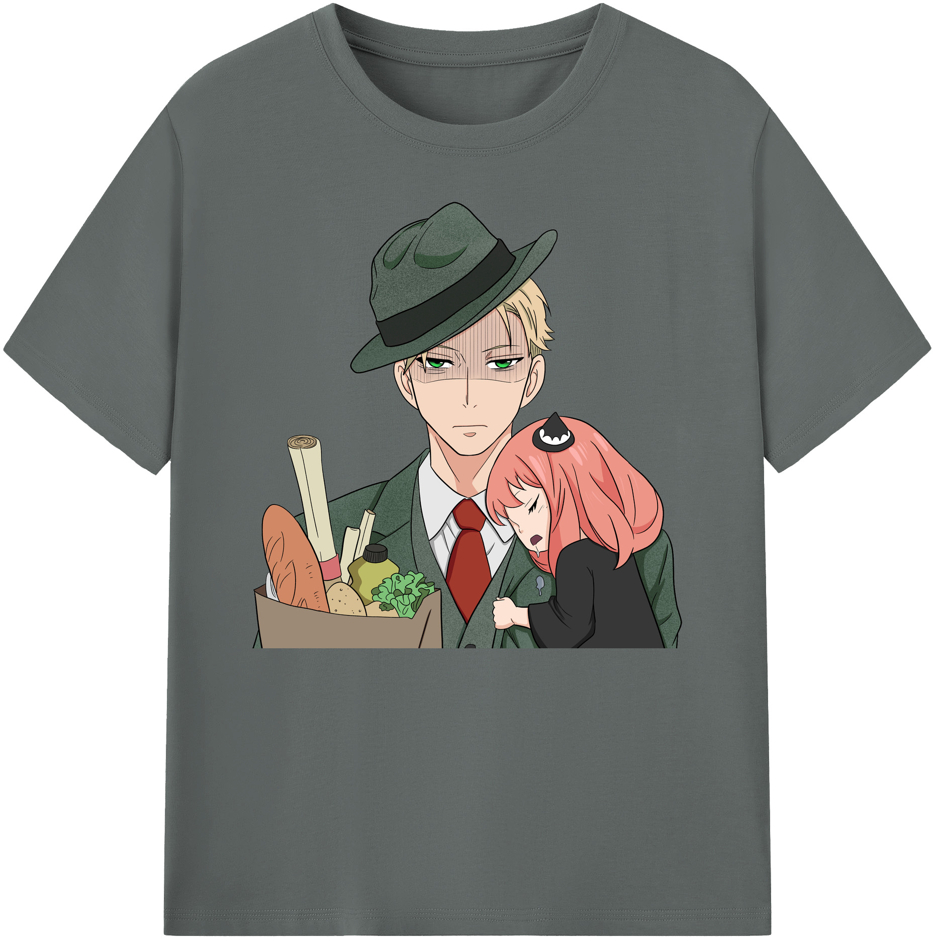 （画像用） SPY×FAMILY间谍家家酒 綿100％ メンズ半袖Tシャツ｜肌触りやわらか＆通気性
